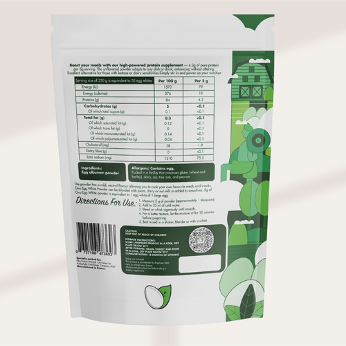 Egg White Powder Pure Protein | Ovo Protein SA